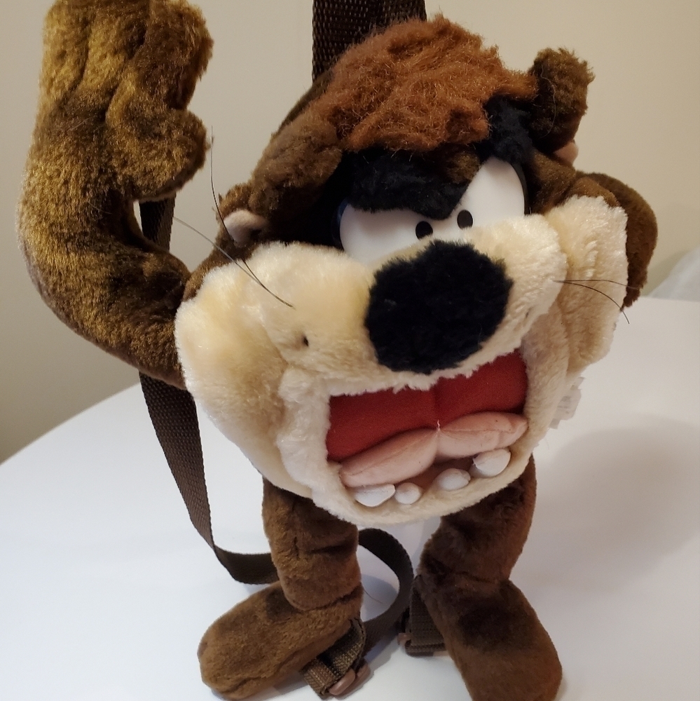 Vintage Looney Tunes Tasmanian Devil Mini Backpack Warner Bros 1997 - Picture 2 of 10